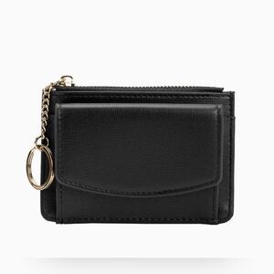 Kara Black Vegan Card Case Wallet